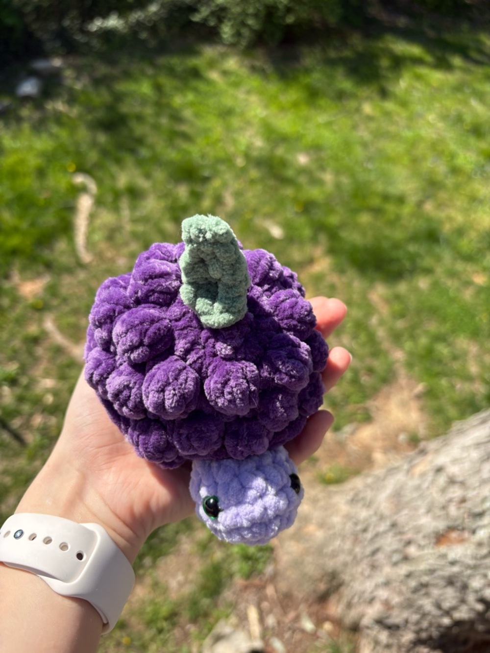 Handmade Crochet Grape Turtle Plush π β Cute Kawaii Gift - Picture 2 of 7
